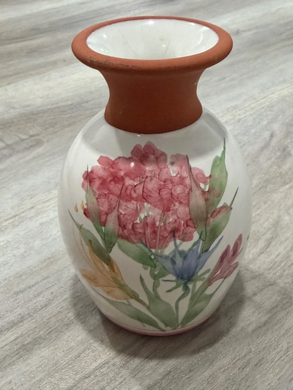 Vintage Emerson Creek Pottery Floral Bud Vase
